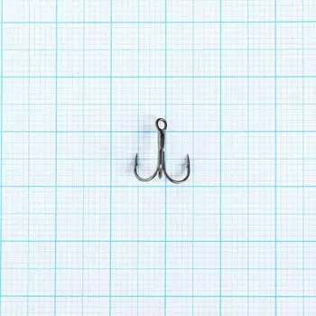 Крючки тройные № 5, колюбакинские, черный никель, 10 шт.