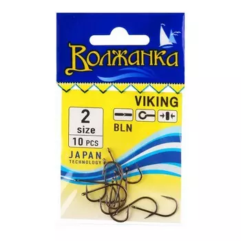 Крючки "Волжанка" Viking № 2, 10 шт