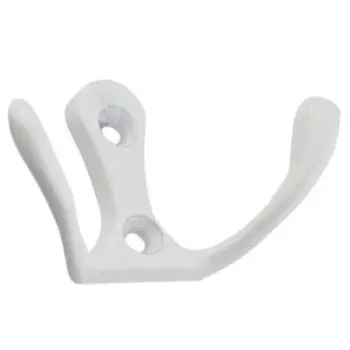 Крючок 04.11.03 "Двойной" малый, белый