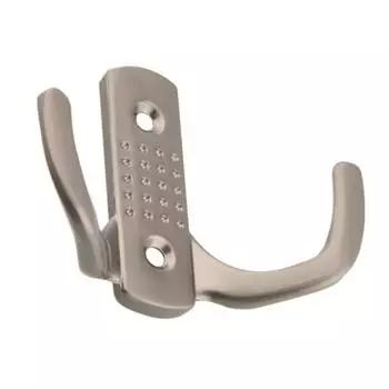 Крючок 04.48.05 перф. 2-х рожковый, цвет никель