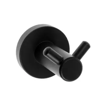 Крючок Accoona A12601-1, настенный, двойной, черный