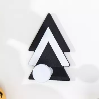 Крючок декоративный металл на клеевой ленте "Геометрия - треугольники" 6х4 см