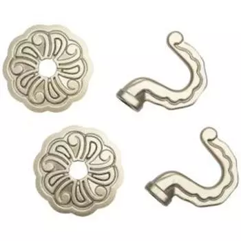 Крючок для штор, цвет серебряный