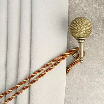 Крючок для штор CAPPIO KS100, однорожковый, цвет бронза, 2 шт.