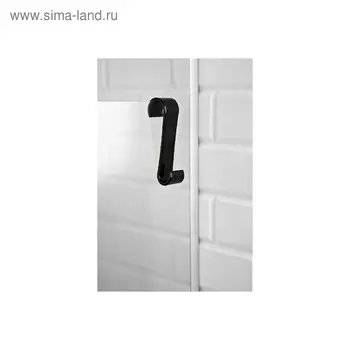 Крючок для ванной S-образный, пластик, цвет чёрный