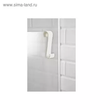 Крючок для ванной S-образный, пластик, цвет бежевый