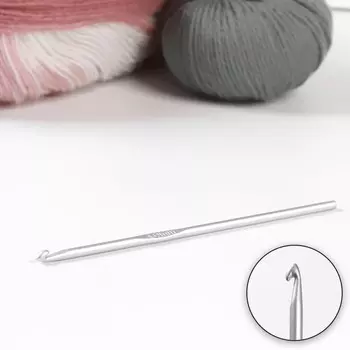 Крючок для вязания, с тефлоновым покрытием, d=4 мм, 15 см