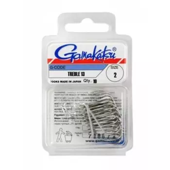 Крючок GAMAKATSU Treble13 (NICKEL) №2 (10шт)