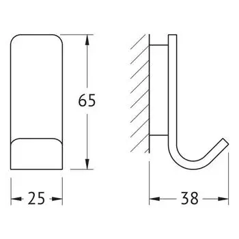 Крючок, хром