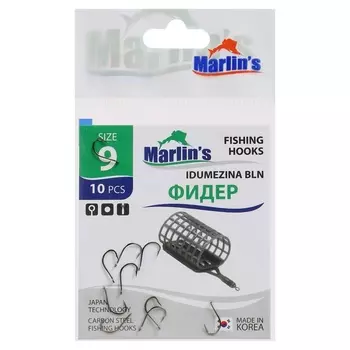 Крючок Marlin's ФИДЕР IDUMEZINA BLN № 9 , 10 шт.