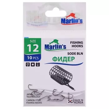 Крючок Marlin's ФИДЕР SODE BLN №12 , 10 шт .