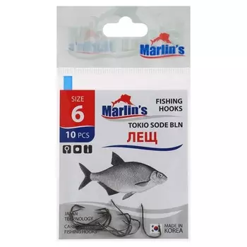 Крючок Marlin's ЛЕЩ TOKIO SODE BLN №6 уn.10 шт.