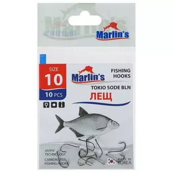 Крючок Marlin's ЛЕЩ TOKIO SODE BLN №10, 10 шт.