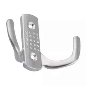 Крючок MARLOK 04.48.07 212-B, двухрожковый, цвет серебро