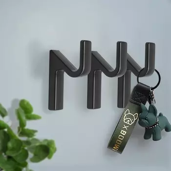 Крючок мебельный CAPPIO ANEMONE, однорожковый, цвет черный