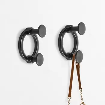 Крючок мебельный CAPPIO BELLO, двухрожковый, цвет черный