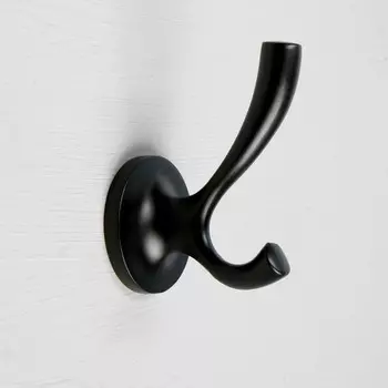 Крючок мебельный CAPPIO CONE, двухрожковый, цвет черный