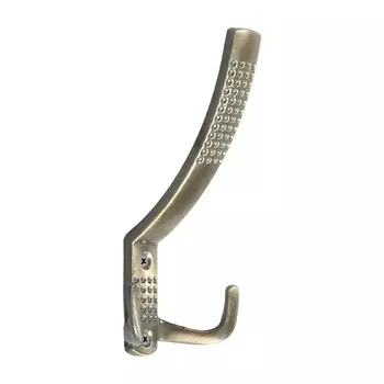 Крючок мебельный ТУНДРА TKT001, трехрожковый, бронза, 4 шт. TMP