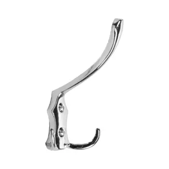 Крючок мебельный ТУНДРА TKT004, трехрожковый, хром, 4 шт. TMP