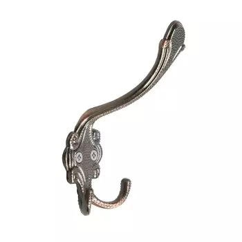 Крючок мебельный ТУНДРА TKT005, трехрожковый, медь, 4 шт. TMP