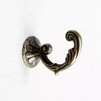 Крючок мебельный CAPPIO HUSH, однорожковый, цвет бронза