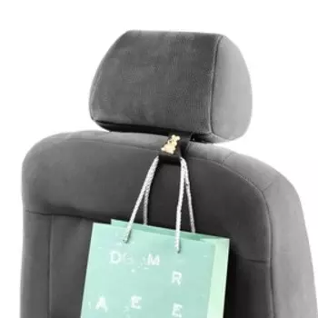 Крючок на подголовник "Зайчик", черный