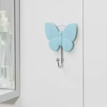 Крючок на вакуумной присоске «Бабочка», цвет МИКC