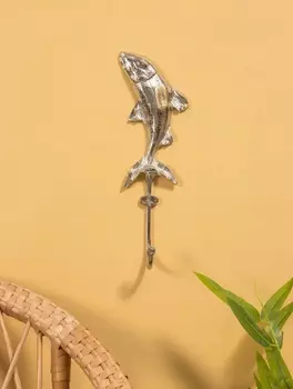 Крючок настенный «Рыба», 96.528 см, алюминий