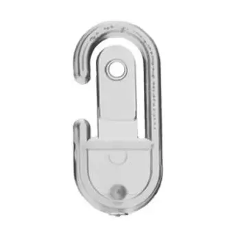 Крючок с заклепкой, пластиковый, L=3.3, цвет прозрачный