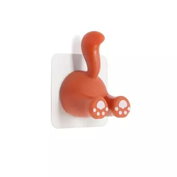 Крючок самоклеящийся CAPPIO MUMURING, однорожковый, цвет оранжевый