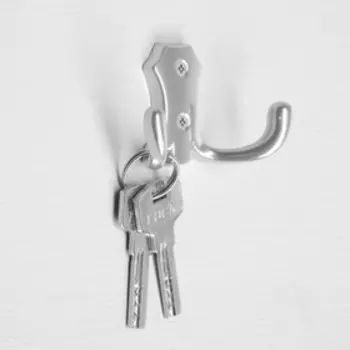 Крючок-вешалка №16, цвет хром, 50 шт