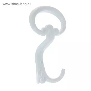 Крючок-вешалка №19, полимер, 25 шт.