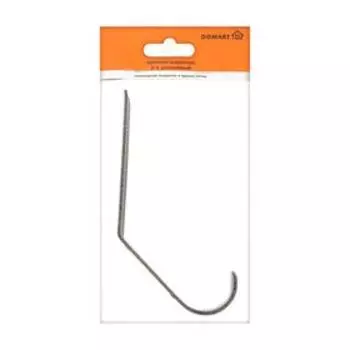 Крючок - вешалка 2 - х рожковый, цвет античная бронза