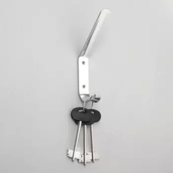 Крючок - вешалка 2 - х рожковый, цвет хром