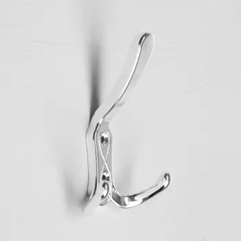 крючок-вешалка №35, цвет хром глянец, 30 шт.