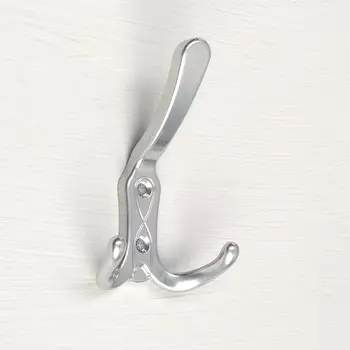 Крючок-вешалка №35 хром, 30 шт