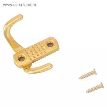 Крючок-вешалка "СТАНДАРТ" 212 B GP, ЕВРОПАКЕТ, цвет золото