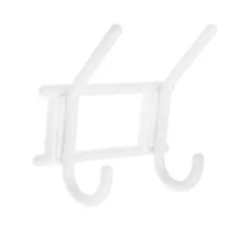 Крючок-вешалка ТУНДРА, двухрожковый, 1 шт.