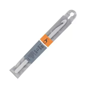 Крючок вязальный 7,50ммx15см, пластик PONY