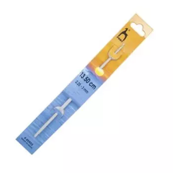 Крючок вязальный двусторонний 2,25ммx3,00ммx13,5см, алюм. PONY