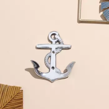 Крючок "Якорь" алюминий 11х9 см