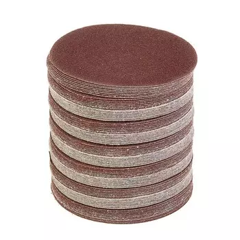 Круг абразивный шлифовальный под «липучку» ТУНДРА, 125 мм, Р60, 100 шт.