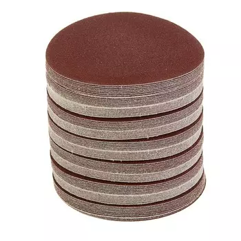 Круг абразивный шлифовальный под «липучку» ТУНДРА, 125 мм, Р80, 100 шт.