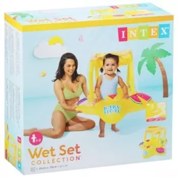 Круг для плавания, 81 х 79 см, с навесом, 56573NP INTEX