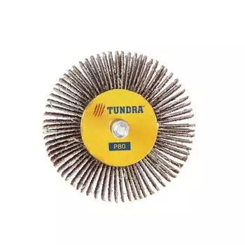 Круг лепестковый радиальный ТУНДРА, 60306 мм, Р80