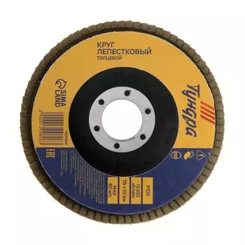 Круг лепестковый торцевой ТУНДРА, 11522 мм, Р100