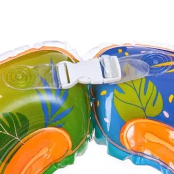 Круг для плавания новорожденных на шею Крошка Я «Вечеринка», надувной, с ручками