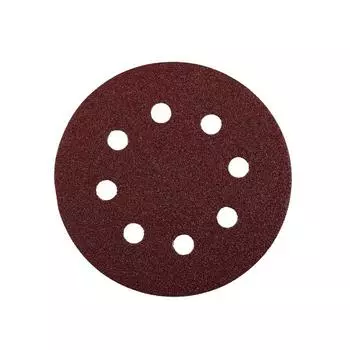 Круг шлифовальный KWB, d=125 мм, К40, липучка, оксид алюминия, 5 шт