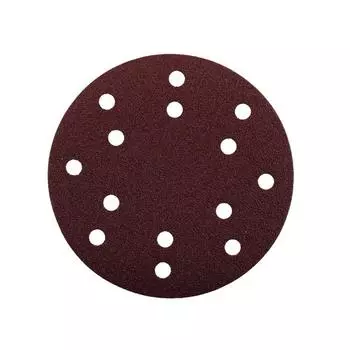 Круг шлифовальный KWB, d=150 мм, К80, липучка, оксид алюминия, 5 шт