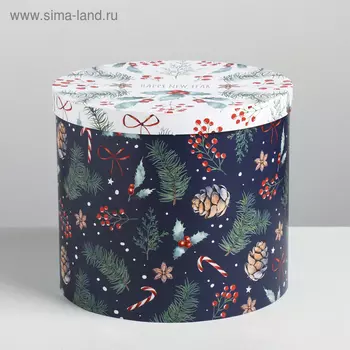 Круглая подарочная коробка «Волшебства», 19,5 × 22 см